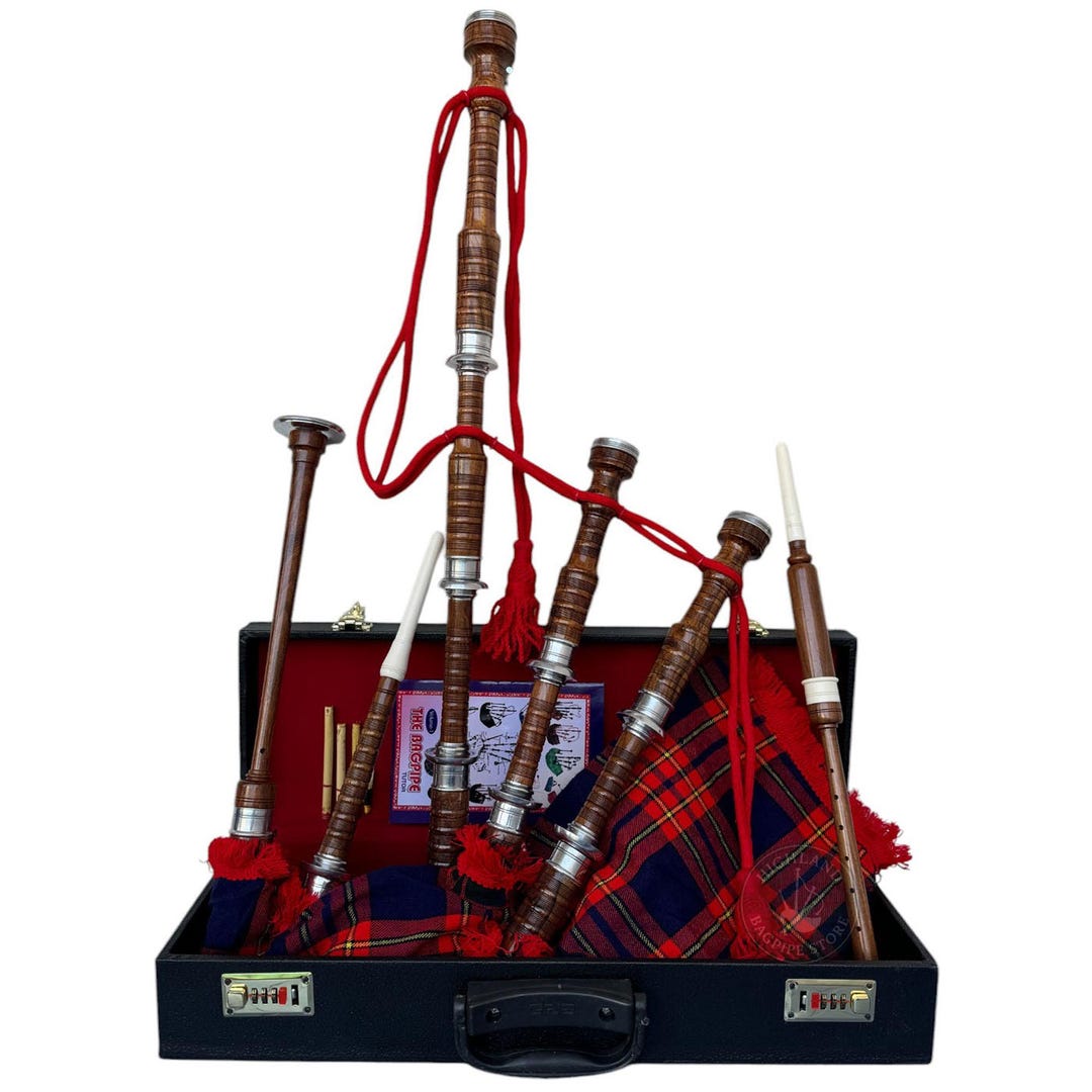 Bagpipe Reeds Set Salvation Army Bagpipe Set - Case, Reeds & Cords Included - 70+ Tartans ...