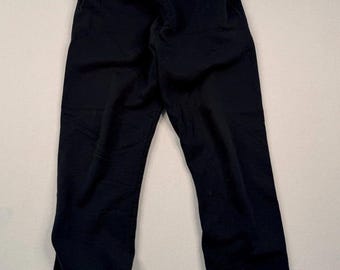 Vintage Russell Athletic zwarte fleece joggingbroek Y2K Streetwear joggingbroek Minimale atletische broek Distressed Vintage Loungewear
