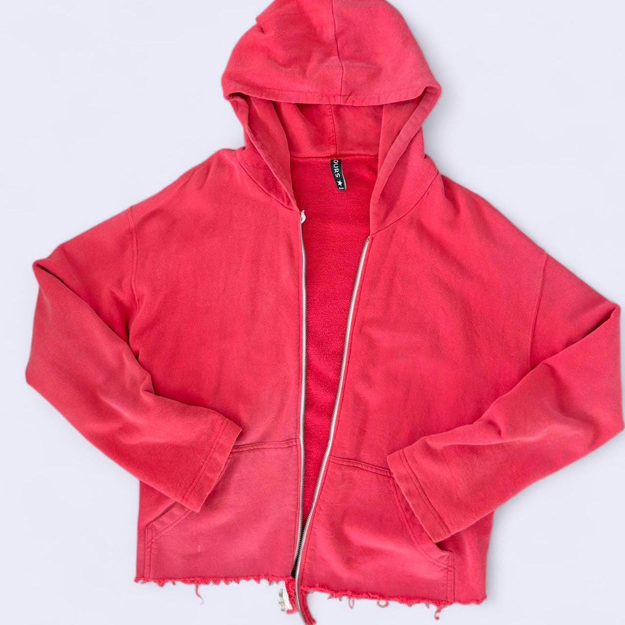Vintage Red Zip up Hoodie - Etsy UK 