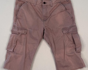 Vintage Timberland Pink Cargo Shorts Size 40 Distressed Utility Streetwear Men’s Shorts