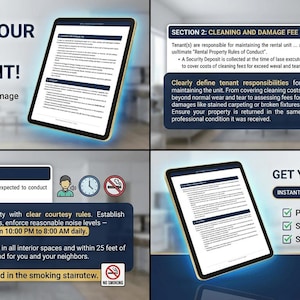 Rental Property Rules of Conduct Template | Landlord Tenant Agreement (PDF Download)