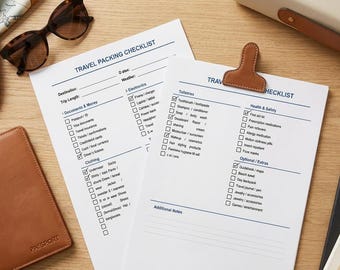 Lista completa de itens para levar na mala | Lista de itens para viagens internacionais para imprimir