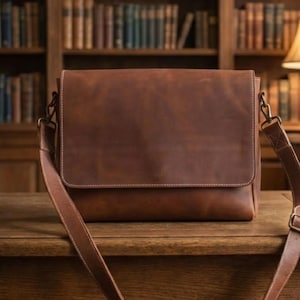 Patrón de bolso bandolera de cuero en PDF / Plantilla de artesanía en cuero DIY / Patrón de costura imprimible A1/A4 para bolso bandolera con correa y cierres magnéticos