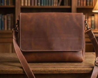 Patrón de bolso bandolera de cuero en PDF / Plantilla de artesanía en cuero DIY / Patrón de costura imprimible A1/A4 para bolso bandolera con correa y cierres magnéticos