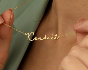 Handwriting Name Necklace, Personalized Signature Jewelry