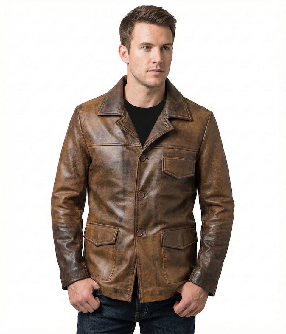 BALLANTYNEレザージャケット バランタイン レザージャケット48 Handmade Randolph Leather Jacket | Scott Classic Western Cowboy