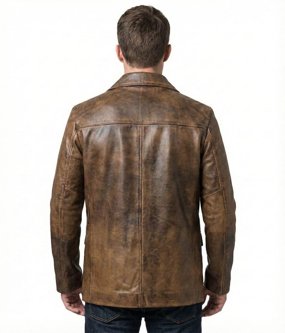Handmade Randolph Leather Jacket | Scott Classic Western Cowboy