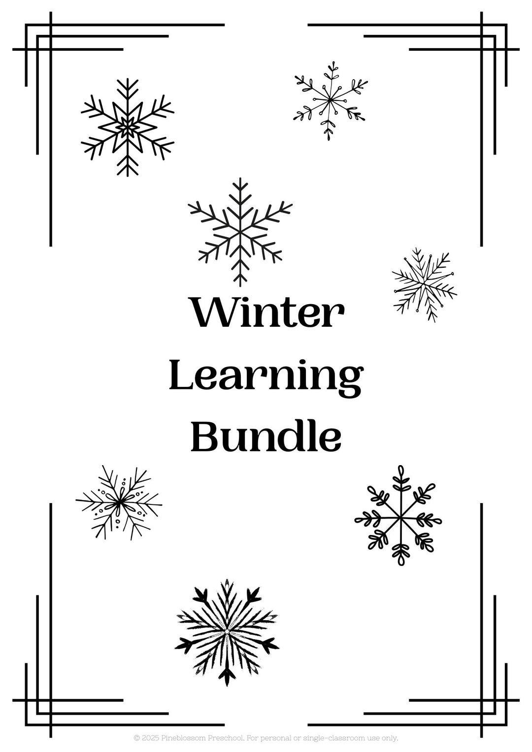 Winter Learning Activities Bundle for Early Learners - Etsy