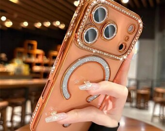 Coque Paillette pour iPhone 16 Pro Max Hybride Design Glamour Avizar Argent