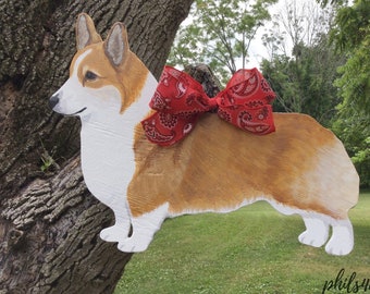 Corgi 20" Doorhanger, for new custom order, door decor, porch decor, dog door hanger, Corgi, pet doorhanger, Corgi love,