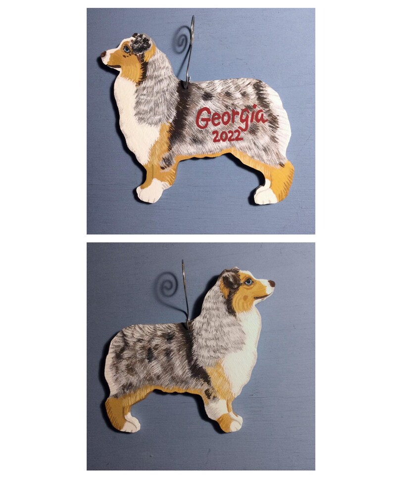 For New Custom Order, Painted Like Your Aussies Color/markings, 2 Sides