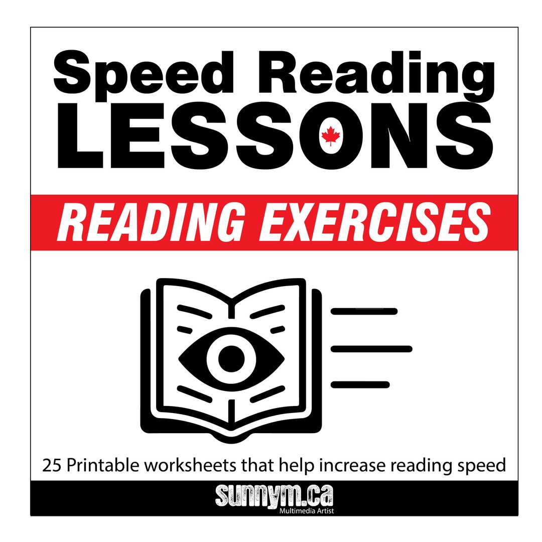25 Printable Speed Reading Exercises - for Every Age - Etsy UK