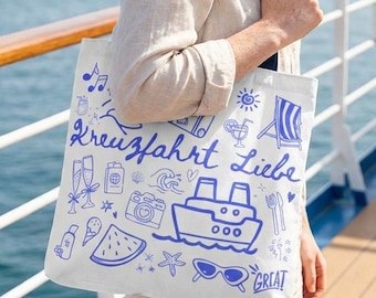 Kreuzfahrt Tasche, Schiffsreise Tasche, Cruises Club, Urlaub auf See, Geschenk, Reiselust, Familien Ausflug, Beach Tote Bag
