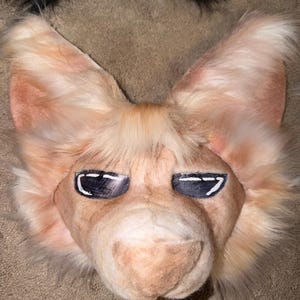 Therian Mask - grumpy fencing fox