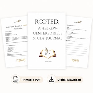 Hebrew-Centered Bible Study Journal