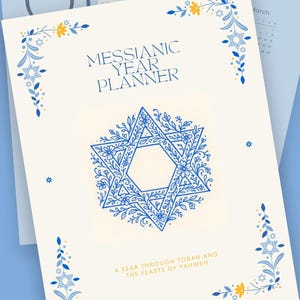 Messianic Year Planner, Hebrew Biblical Calendar Printable, Hyperlinked for Online