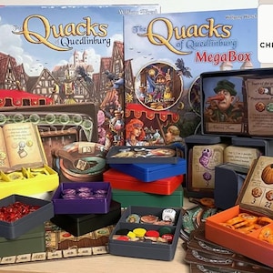 Charlatanes de Quedlinburg (inserto completo para todas las expansiones en la caja base) *Sin elevación de tapa*
