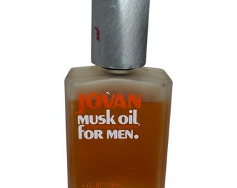 Botella de colonia/aceite de almizcle JOVAN Original Formula 1973, 118 ml (90 % de capacidad)