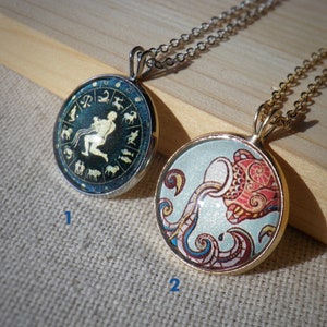 Aquarius Zodiac sign necklace, Constellation Astrology sign Jewelry, Personalized necklace, Custom Zodiac necklace, Christmas gift