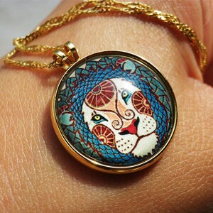 Leo Zodiac sign necklace, Blue Constellation Horoscope Necklace, Astrology Celestial Zodiac, Christmas Gift for daughters, kids