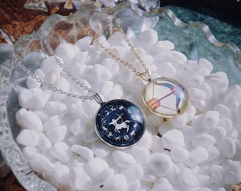 SAGITTARIUS Horoscope Astrology Zodiac sign necklace, Constellation Necklace,  Personalized Gift for daughter, kids Christmas Gift Idea