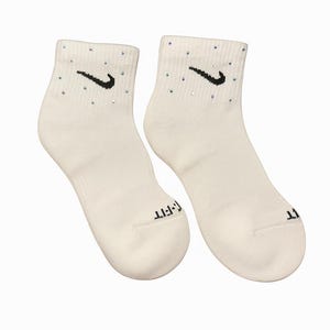 mens nike ankle socks white