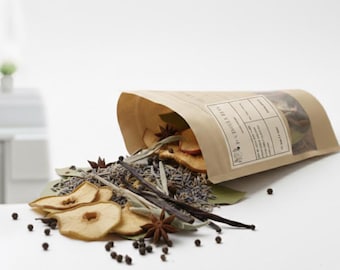 Mistura para Potpourri de Baunilha com Especiarias para Fogão | Aromatizador de Ambiente Totalmente Natural