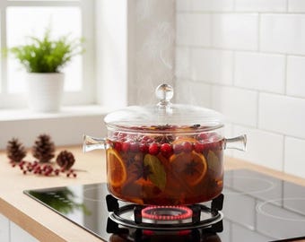 Cranberry Citrus Herdplatten-Potpourri-Mix nur - Ganz natürliche Urlaubs-Simmer-Pot-Mischung