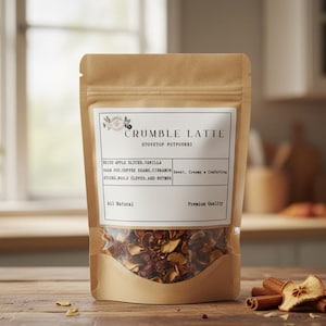 Crumble Latte Stovetop Potpourri Mix| Natural Home Fragrance Holiday Simmer blend