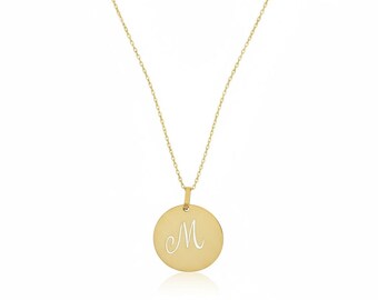 Initial Coin Necklace