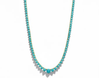 Turquoise Tennis Necklace