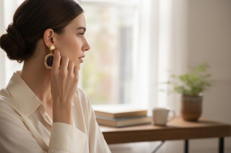 Statement earrings image 2