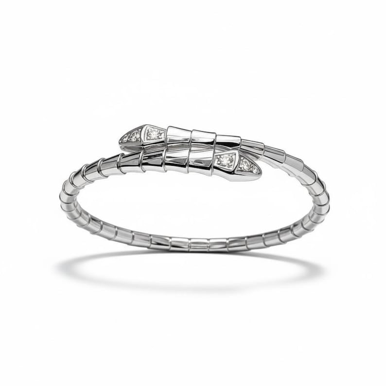 Bracelet jonc serpent image 2