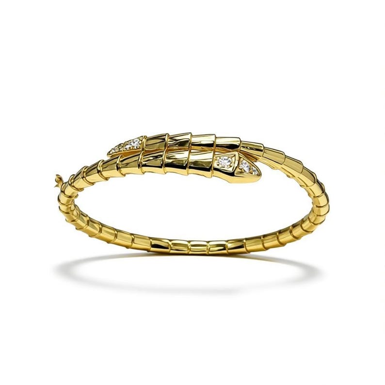 Bracelet jonc serpent image 3