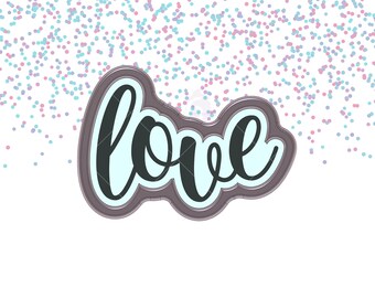 Love 1 Lettered Cookie Cutter - Valentinstag Liebe Cutter