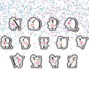 Floral Letters N - Z 1 Cookie Cutters