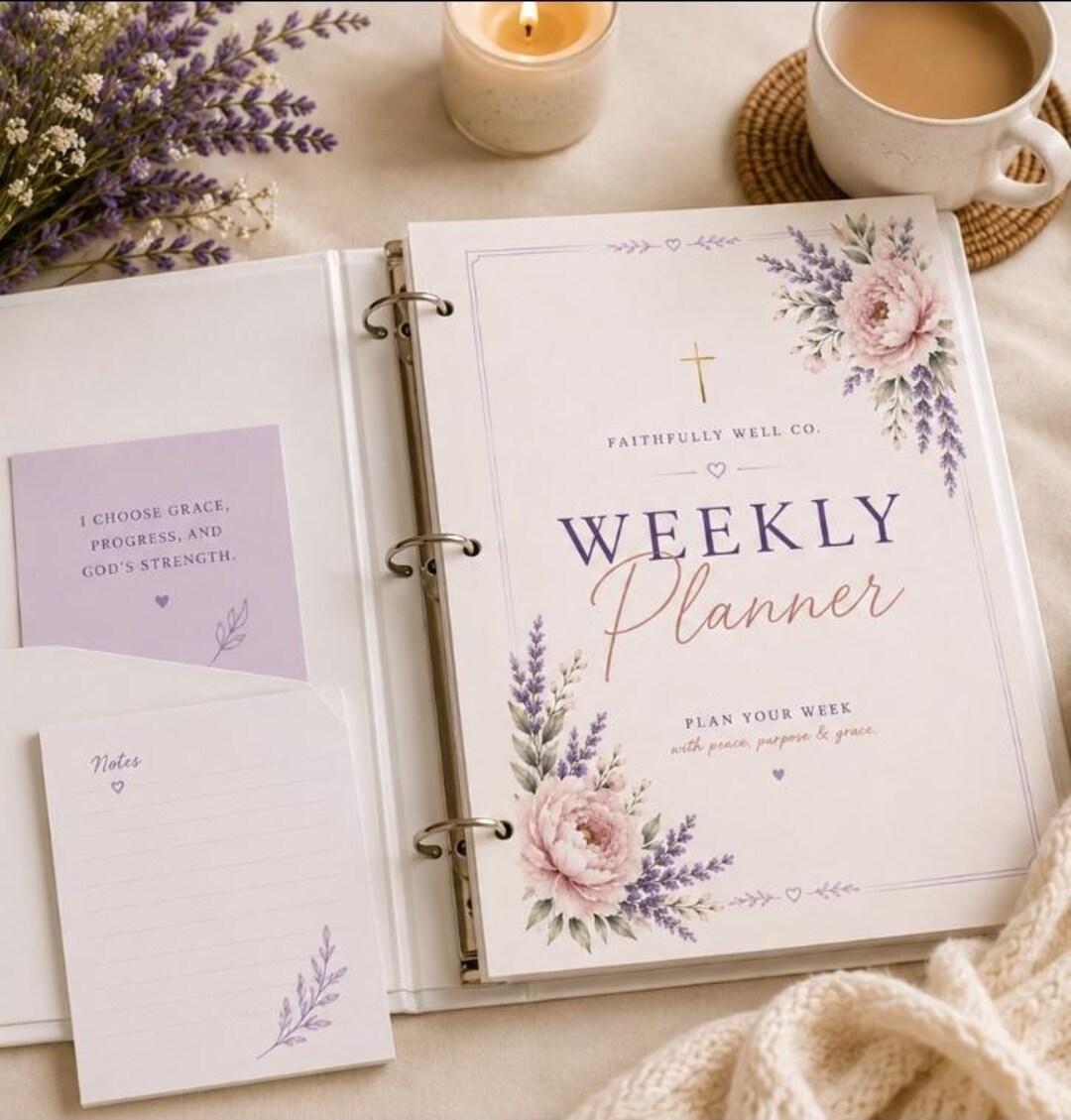 Christian Weekly Planner Printable | Faith Planner PDF | Feminine ...