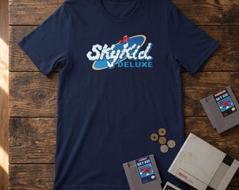 Sky Kid Deluxe Retro Arcade Tee | 80s Namco Gaming Shirt | Classic Pilot Mascot Graphic
