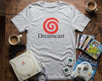 Sega Dreamcast Retro Badge Tee | 128-Bit Console Shirt | 90s/00s It's Thinking Graphic