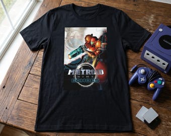 Metroid Prime 2 Echoes Retro Logo Tee | GameCube Era Shirt | Samus Aran Dark Aether Graphic