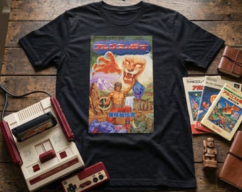 Rygar Legendary Warrior Retro Tee | Classic Famicom NES Box Art Shirt | 8-Bit Fantasy Graphic