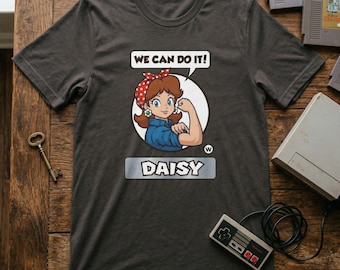 Prinzessin Daisy Empowerment Top | Wir können es schaffen Arcade Bekleidung | Klassisches Gamer Heldin Geschenk