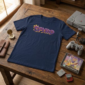 Camiseta Spyro / Unisex, cuello redondo, algodón suave, lista para impresión DTG