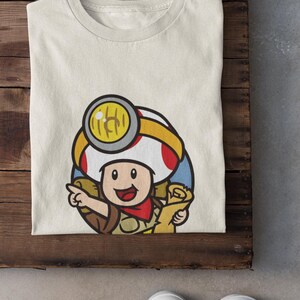 Captain Toad Retro Gaming Shirt | Mushroom Explorer Fan Tee