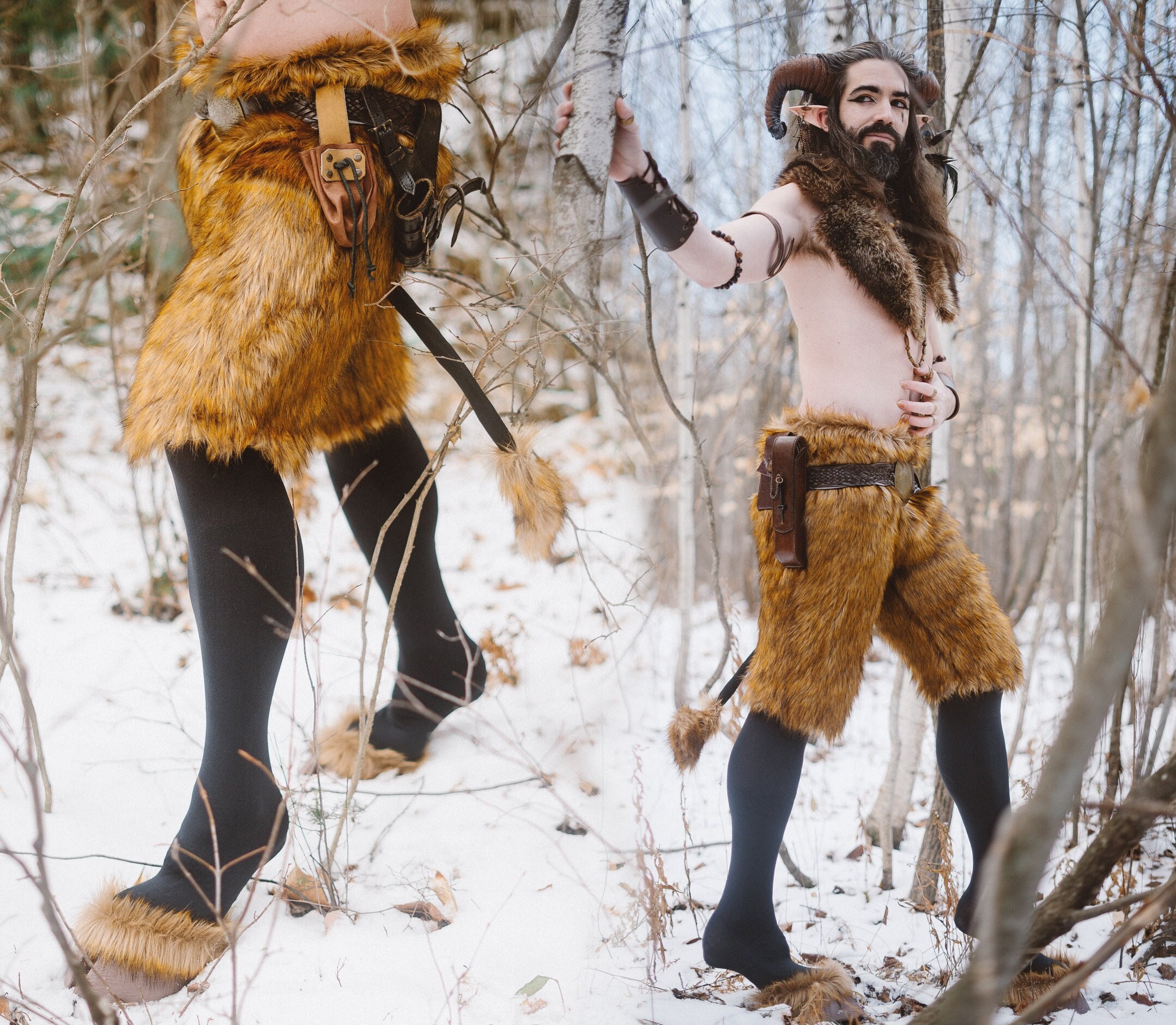 Creature Feet Hooves With Faux Fur Pants and Leggings - Etsy
