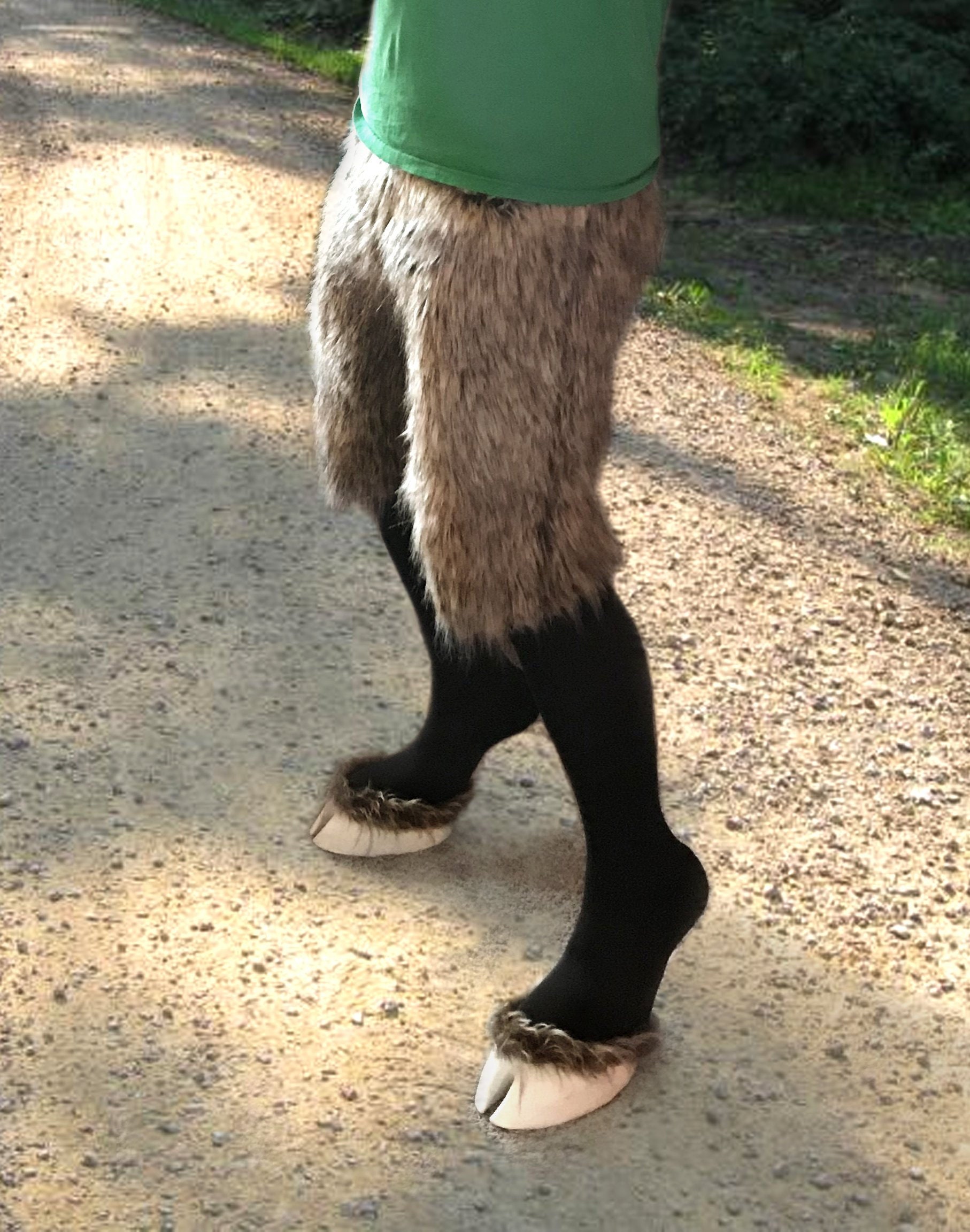 Creature Feet Hooves With Faux Fur Pants And Leggings Etsy