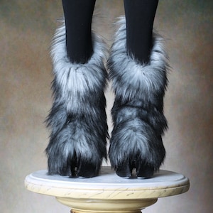 Creature Feet Unisex Faux Fur Feathered Custom Cloven Hooves - Etsy