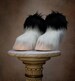 Creature Feet Unisex Faux Fur Feathered Brown Horse Hooves 