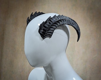 Lightweight Costume Spiked Ram Horns