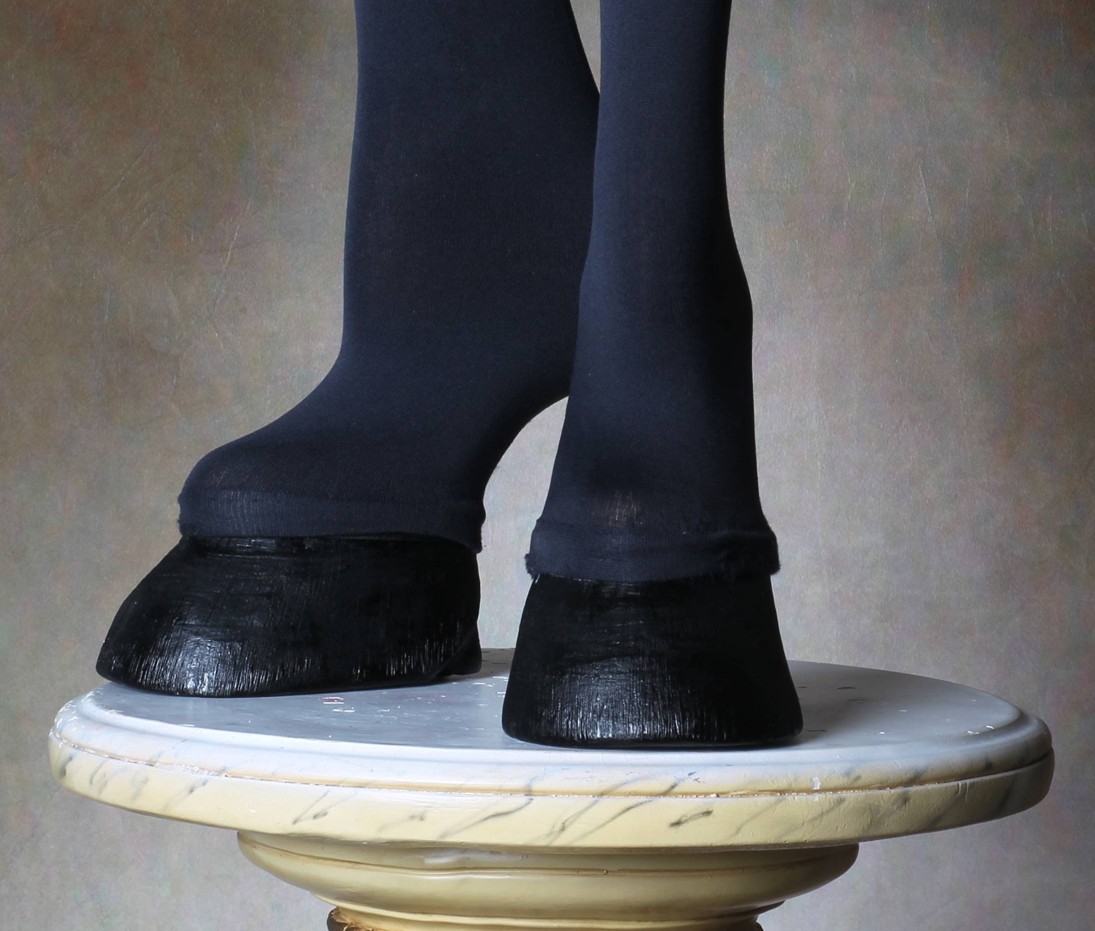 BLACK Creature Feet Unisex HORSE Hoof Shoes With Thigh High - Etsy
